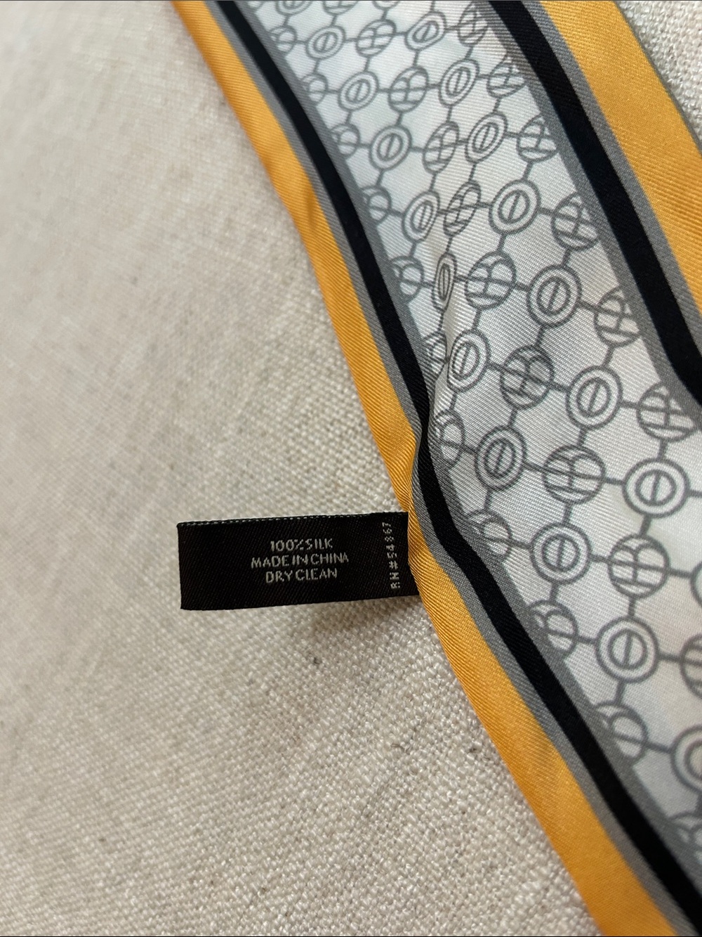 Henri Bendel Silk Celestial Mini Scarf Whimsy Designer Shooting Stars and Moon - Picture 4 of 8